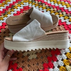 TOMS Diana Mule Platform Wedge Sandals